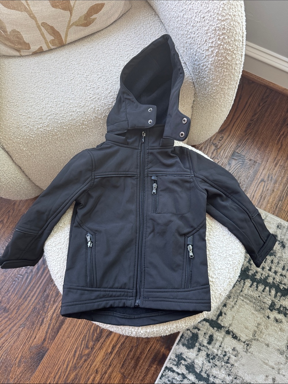 Urban Republic Black Hooded Jacket for Kids